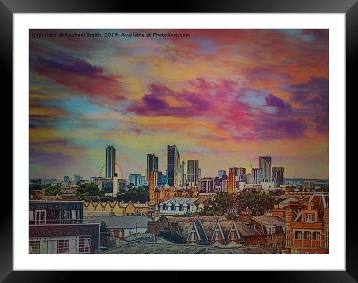 Frank Bar over looks London City Centre  Framed Mounted Print by Rachael Smith