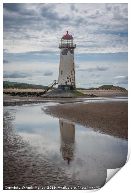 Talacre Lighthouse Print by Andy Morley