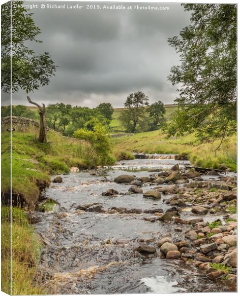 Ettersgill Beck Teesdale after a Wet Day 1 Canvas Print by Richard Laidler