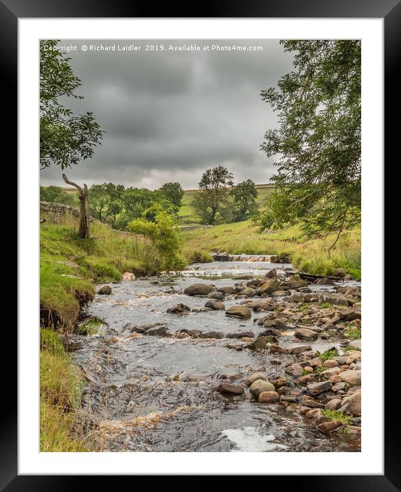 Ettersgill Beck Teesdale after a Wet Day 1 Framed Mounted Print by Richard Laidler