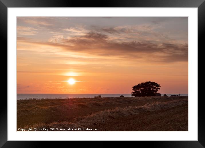 Sunrise Kelling Norfolk  Framed Mounted Print by Jim Key