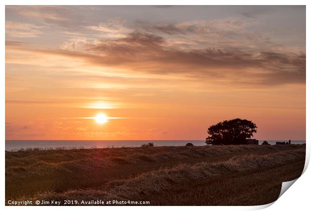 Sunrise Kelling Norfolk  Print by Jim Key