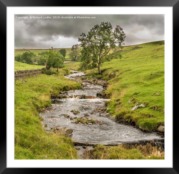 Ettersgill Beck Teesdale after a Wet Day 2 Framed Mounted Print by Richard Laidler