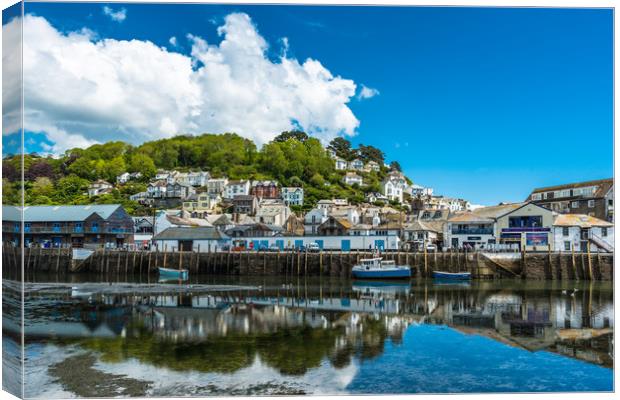  Looe in Cornwall Canvas Print by Andrew Michael
