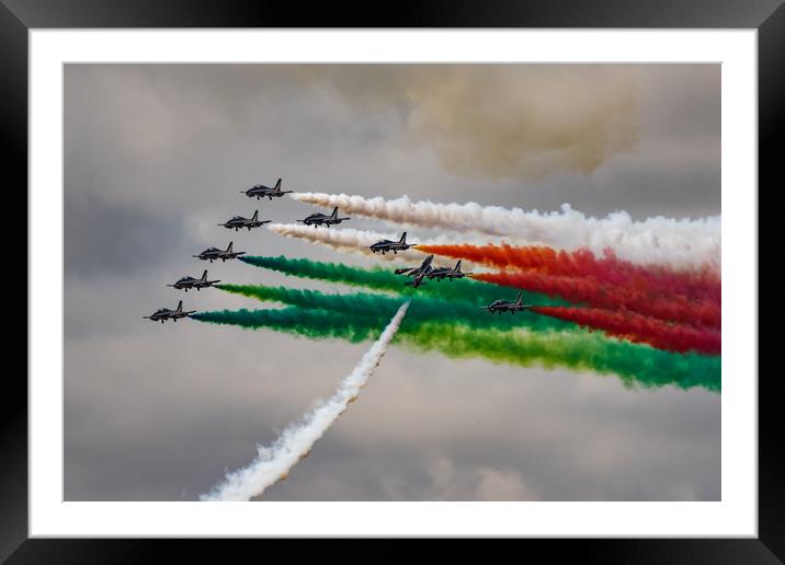 Frecce Tricolori Framed Mounted Print by J Biggadike