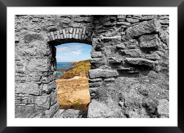 Ruined View Framed Mounted Print by Malcolm McHugh