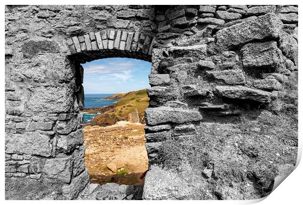 Ruined View Print by Malcolm McHugh