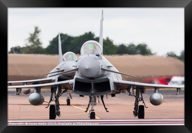 Royal Air Force Typhoon FGR.4 pair Framed Print by Jason Wells