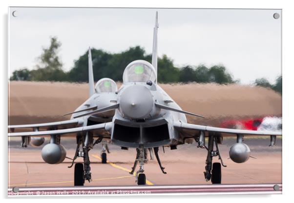 Royal Air Force Typhoon FGR.4 pair Acrylic by Jason Wells