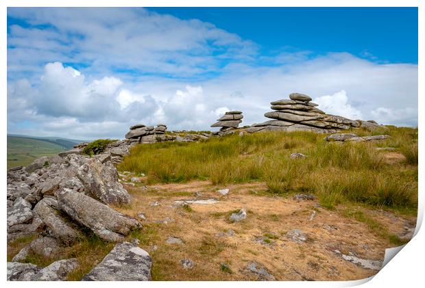 Stowes hill bodmin moor cornwall  Print by Eddie John