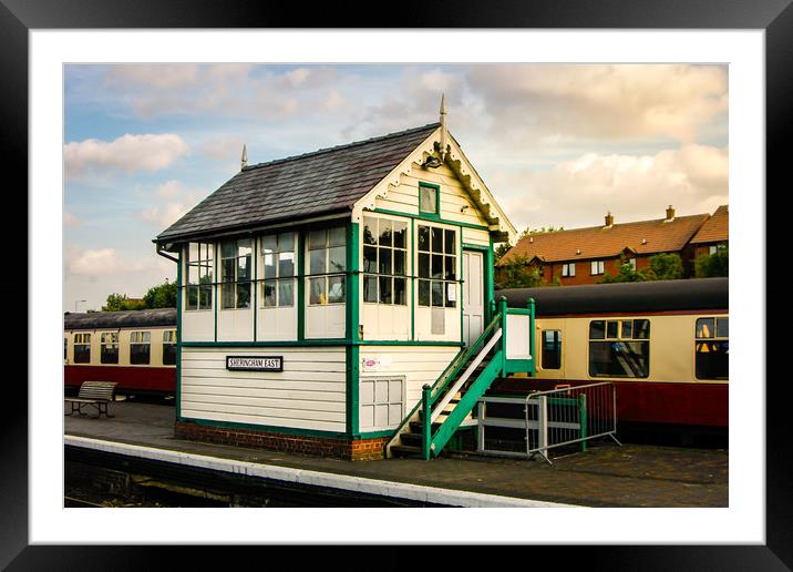 Signal Box at Sheringham station Framed Mounted Print by Stuart Atton