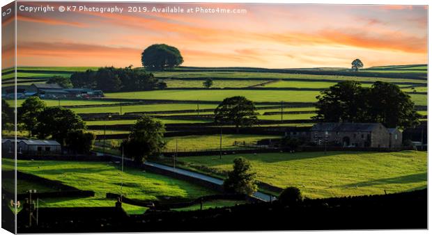 The Dry Stone Walls of Nidderdale Canvas Print by K7 Photography