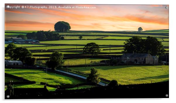 The Dry Stone Walls of Nidderdale Acrylic by K7 Photography
