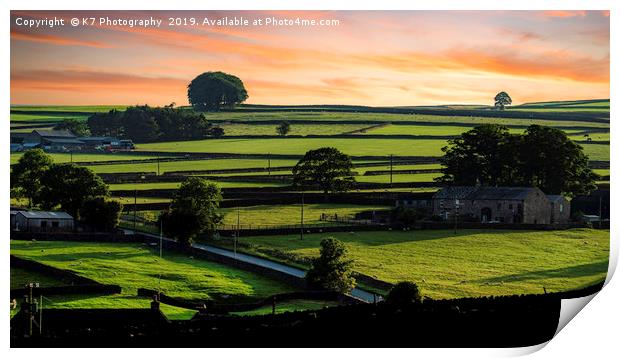 The Dry Stone Walls of Nidderdale Print by K7 Photography