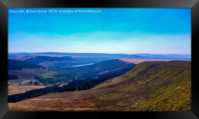 A View of the Brecon Beacons Framed Print by Paul Grove