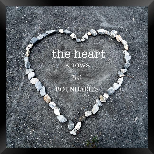 The Heart Knows No Boundaries Framed Print by DiFigiano Photography