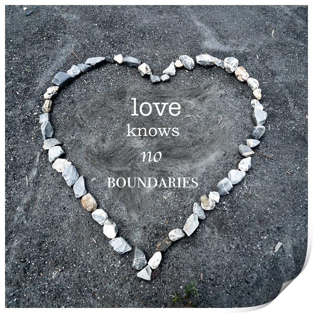 Love Knows No Boundaries Print by DiFigiano Photography