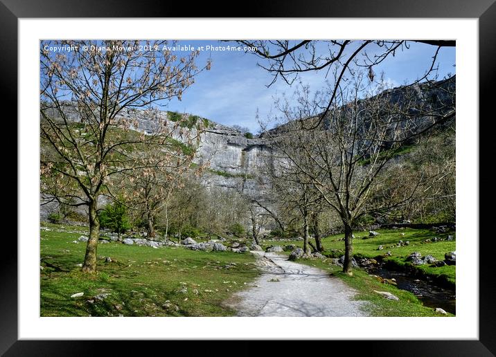 The Walk to Malham Cove Framed Mounted Print by Diana Mower