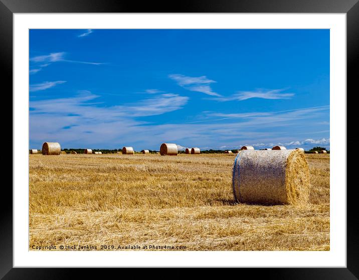 Summer Harvest Landscape Framed Mounted Print by Nick Jenkins