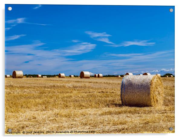 Summer Harvest Landscape Acrylic by Nick Jenkins