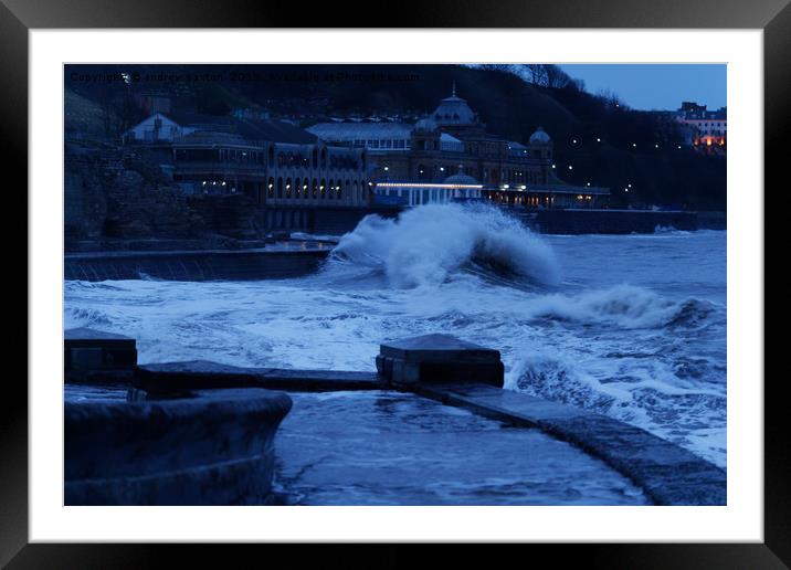 LIGTH WAVES Framed Mounted Print by andrew saxton