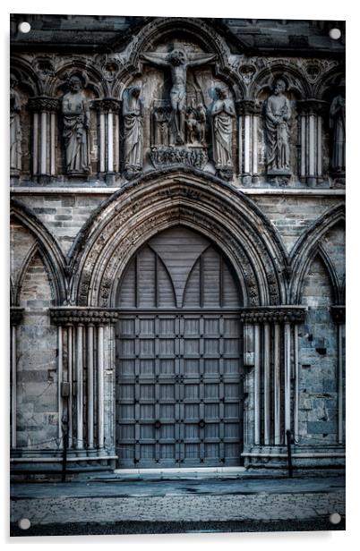 Trondheim Nidaros Cathedral Main Doorway Acrylic by Antony McAulay