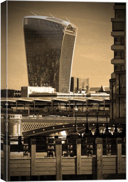 20 Fenchurch Street Walkie-Talkie Building London Canvas Print by Andy Evans Photos