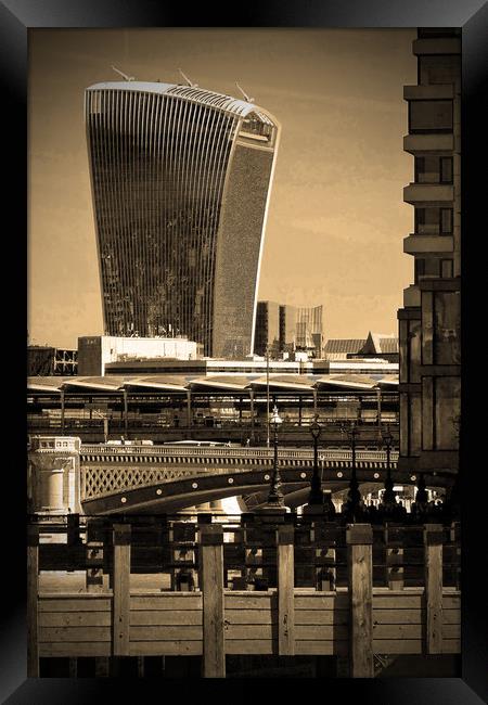 20 Fenchurch Street Walkie-Talkie Building London Framed Print by Andy Evans Photos