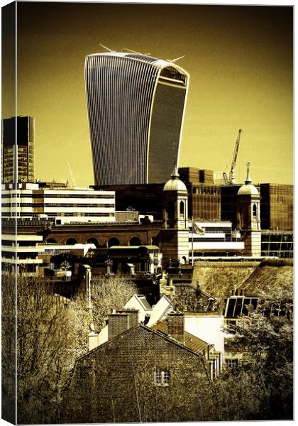 20 Fenchurch Street Walkie-Talkie Building London Canvas Print by Andy Evans Photos