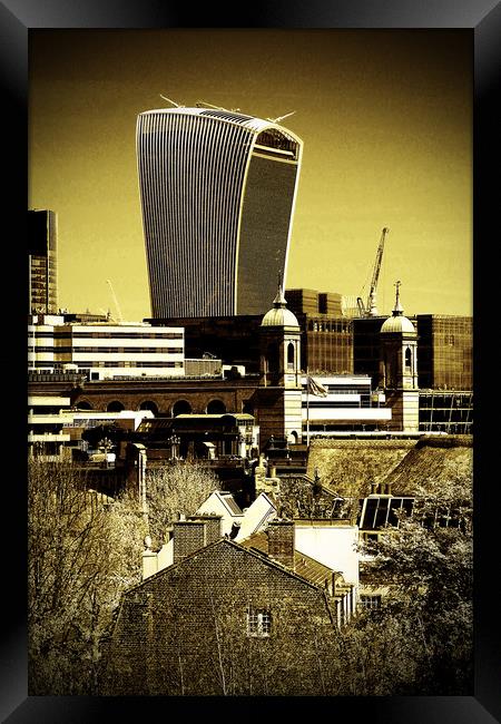 20 Fenchurch Street Walkie-Talkie Building London Framed Print by Andy Evans Photos
