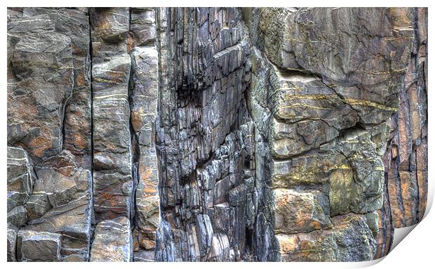 Textures of Rock Print by Mike Gorton
