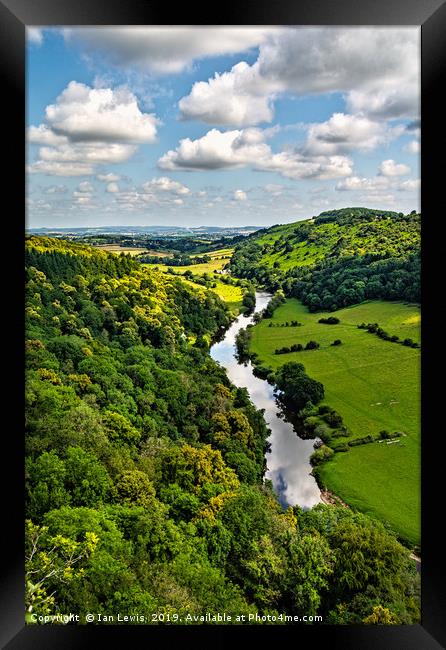 The Wye Valley Framed Print by Ian Lewis