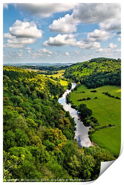 The Wye Valley Print by Ian Lewis