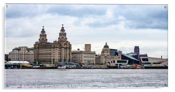Liverpool Waterfront Acrylic by Joy Newbould