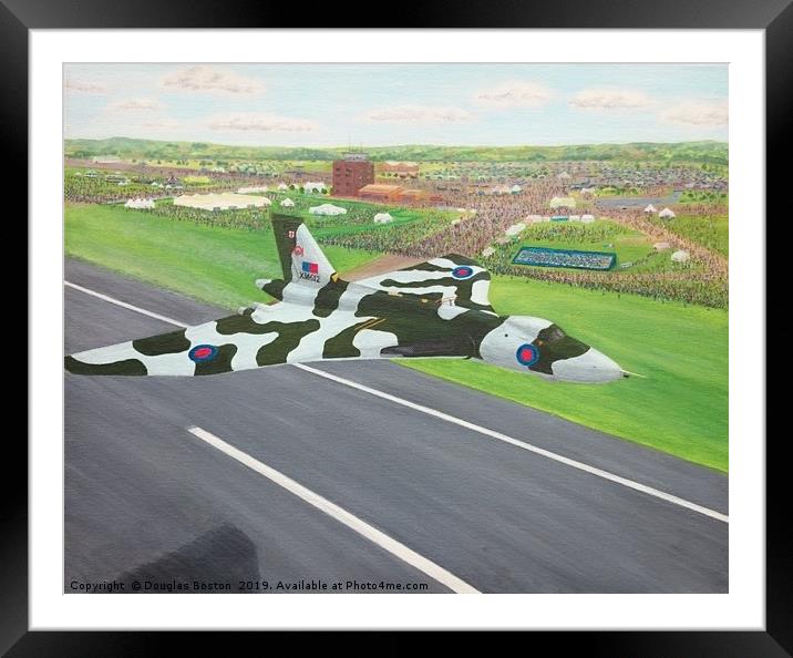 Airshow Vulcan Framed Mounted Print by Steve Boston