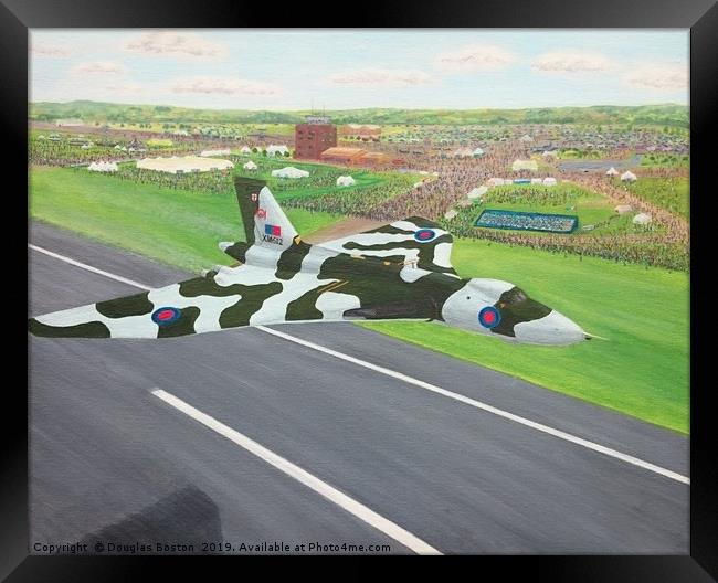 Airshow Vulcan Framed Print by Steve Boston