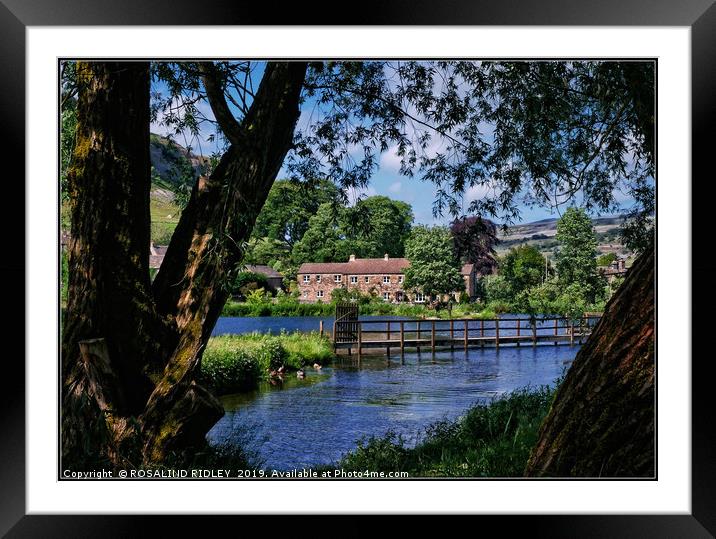 "Evening light at Kilnsey 2" Framed Mounted Print by ROS RIDLEY