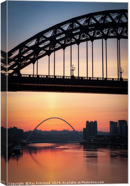 Morning from Newcastle Canvas Print by Ray Pritchard
