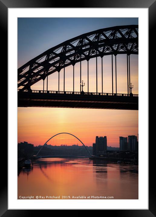 Morning from Newcastle Framed Mounted Print by Ray Pritchard
