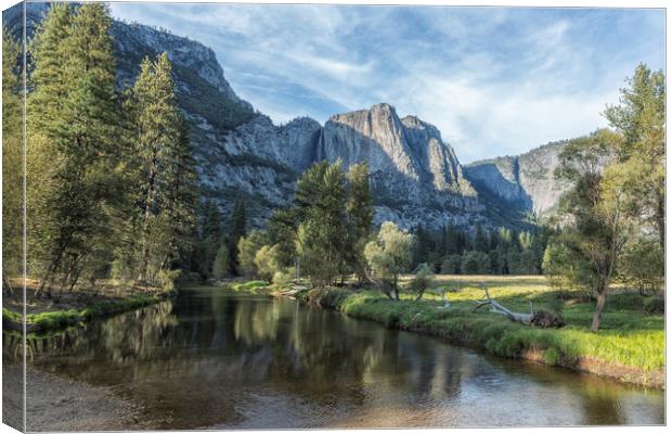 Yosemite Falls from Cook's Meadow Canvas Print by Belinda Greb