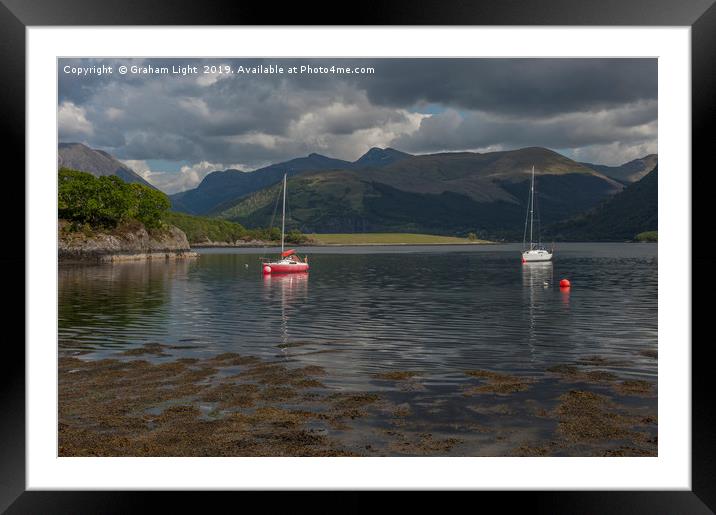 Boats on Loch Leven Framed Mounted Print by Graham Light