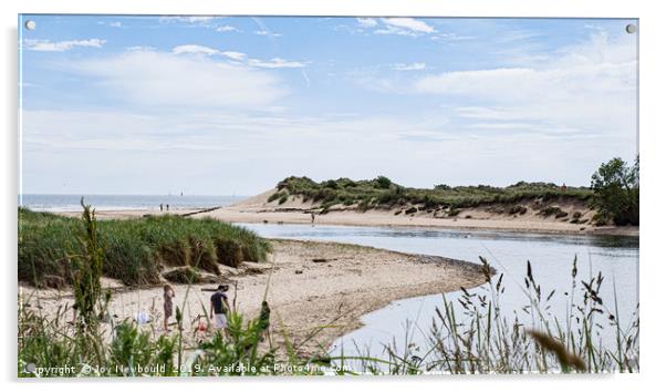 Alnmouth Beach, Northumberland Acrylic by Joy Newbould