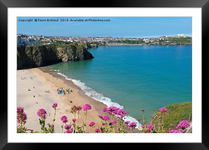 newquay cornwall Framed Mounted Print by Kevin Britland