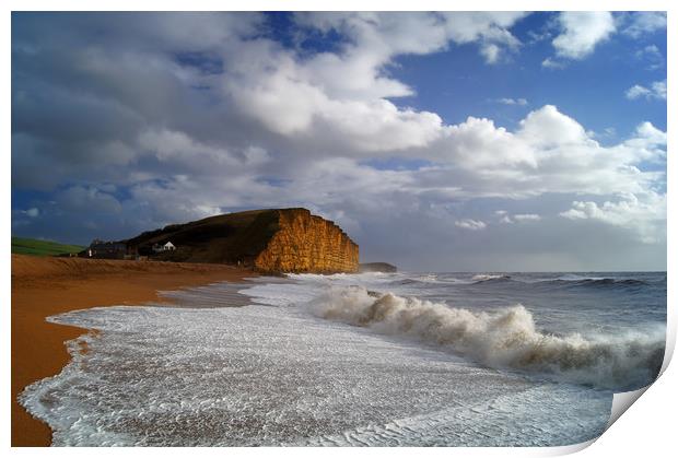 Stormy Sea at West Bay                        Print by Darren Galpin