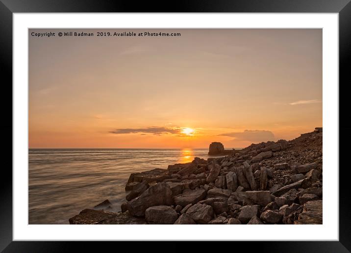 Pulpit Rock Sunset Framed Mounted Print by Will Badman