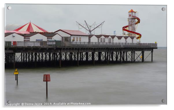 Colour pop pier Acrylic by Donna Joyce