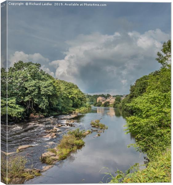 River Tees at Barnard Castle Teesdale in Summer Canvas Print by Richard Laidler