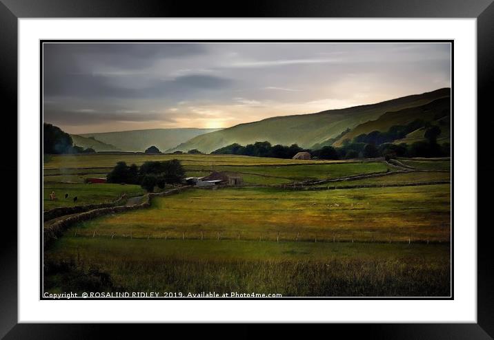 "Pastel Yorkshire morning" Framed Mounted Print by ROS RIDLEY