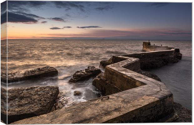 The Blocks at St Monans In Fife Canvas Print by George Robertson