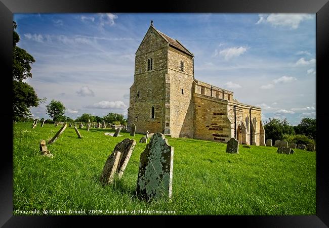 St. Michael  & All Angels Wadenhoe Northants Framed Print by Martyn Arnold